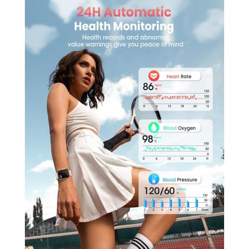 Smart Watches for Women,1.85 HD Smartwatch Fitness Trackers, with 2 Bands