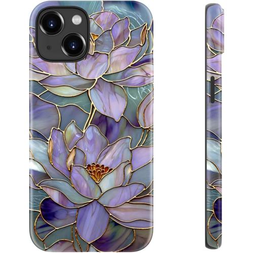 DorisMax for iPhone 15 Case - Wireless Charging - Cute Wildflower | Dual-Layer Hard Shell   Silicone Cover - Shockproof Protective Phone Case with Stylish Designs for Women Girls