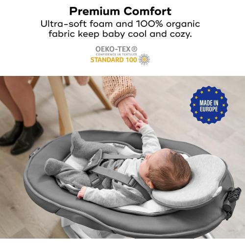Babymoov Lovenest Organic Baby Infant Cushion, Pediatrician Designed Versatile, Comfortable, Machine-Washable Head and Neck Support (Made in Europe), Baby Registry Must Have