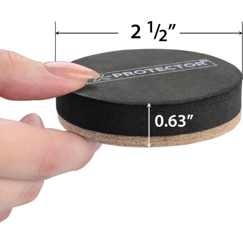 Felt Furniture Sliders Hardwood Floors X-PROTECTOR – 24 PCS 2 1/2 inch Furniture Sliders – Heavy Duty Felt Sliders Hard Surfaces – Move Your Furniture Easily & Safely!