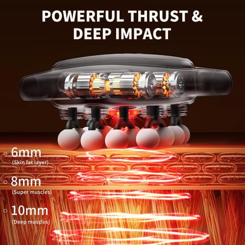 VTT 16 head massage gun deep tissue, Percussion Muscle Massager with 16 Heads, 3 Modes & 30 Intensities,Quiet Handheld Massager for Back Neck Shoulder Legs Muscle Pain Relief