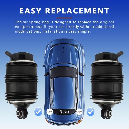 Rear Air Spring Bag Suspension Kit Compatible with 2004-2011 Mercedes Benz CLS-Class W211 W219 E280 E300 E320 E350 E500 E550 E55AMG CLS350 500 550 55AMG 63AMG2113200725 2113200825(2Pack)