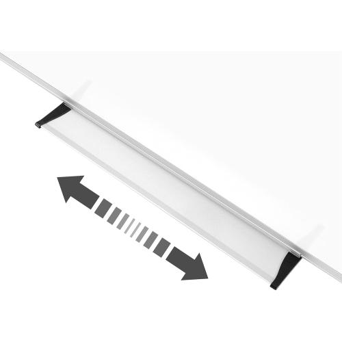 VUSIGN Magnetic White Board 36 x 48 with 1 Dry-Erase Eraser, 2 Multicolor Marker, 4 Magnetic Pins, Sliver Reinforced Aluminum Frame for Office, Home, School