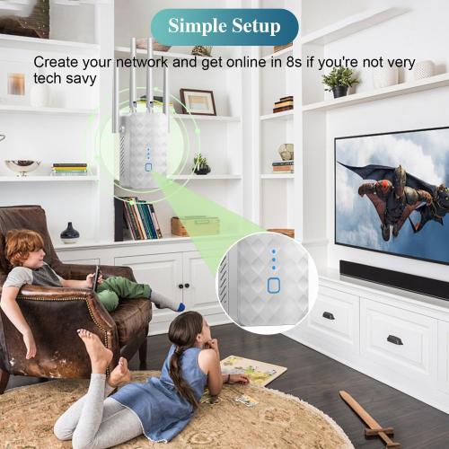 WiFi Extender Signal Booster: WiFi Repeater 2026 Upgraded Internet Booster