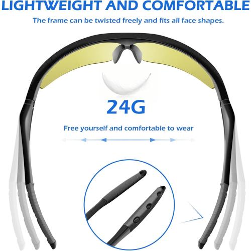 OXG 6 Pack Tinted Safety Glasses for Men Women, Safety Goggles ANSI Z87.1 Protective Eyewear Scratch Resistant Eye Protection