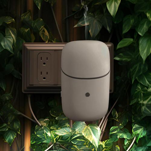 Waterless Diffuser - Plug in Waterless Essential Oil Diffuser with Timer & Light - 2025 Upgrade Version 10ml Smart Aromatherapy Plug in Wall Small Diffuser for Home, Offices and Hotel (MatteWhite)