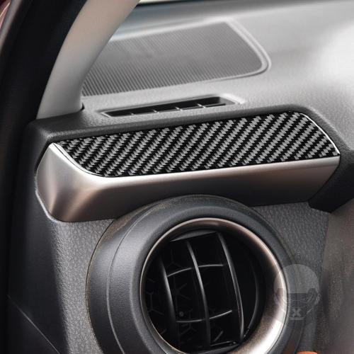 NVCNX Real Carbon Fiber Trim for Toyota RAV4 Interior Accessories | for 2013-2018 2014 2015 2016 2017, Dashboard Warning Light Switch Button Panel Cover, Thick Overlay Sticker Decal