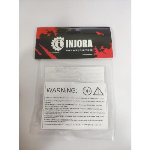 INJORA Skid Plate Transmission Mount Black Coating Brass Mount for AX24 XC-1 Upgrade 1/24 RC Crawler,21g