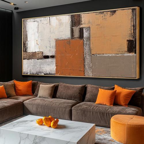 SDYA Yellow Canvas Decor Colorful Abstract Wall Art 29x58 Decorations for Living Room Wall Decor Dining Room Modern Posters for Bedroom