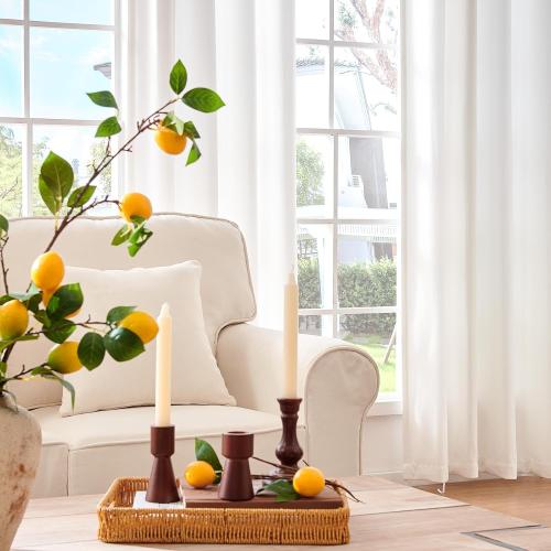 jinchan Linen Textured Curtain 84 Inch Long for Living Room Light Filtering Thermal Insulated Grommet Top Window Drape for Bedroom 52 W x 84 L White 1 Panel