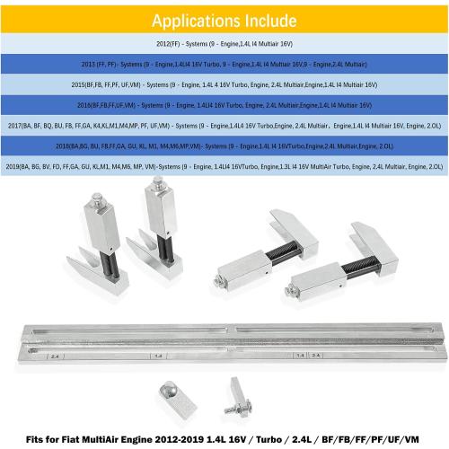 10259A/10259B Engine Actuator spring Compressor Assembly Tool Fits for Fiat MultiAir Engine & Turbo Engine 2012-2019 1.4L 16V / Turbo / 2.4L / BF/FB/FF/PF/UF/VM