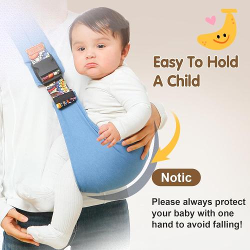 yemyig Baby Sling Carrier,Toddler Carrier, 2024 New Baby Carrier Newborn to Toddler,Portable Lightweight Non-Slip Hip Seat Carrier 10-30lbs(Square)