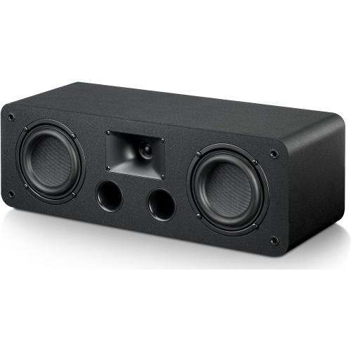 Saiyin Center Channel Speaker,Dual 4-Inch Woofers and Silk Tweeter, Crystal-Clear for Home Theater Dialogue,Passive, Wall Mountable, Single