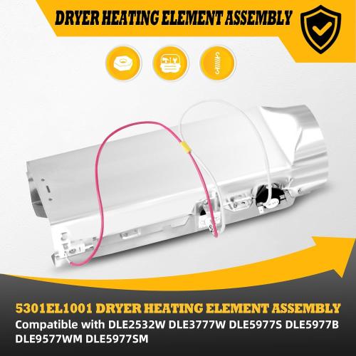 5301EL1001 Dryer Heating Element Assembly 5301EL1001J 5301EL1001H | Part number 5301EL1001G 5301EL1001A 5301EL1001U 5301EL1001E