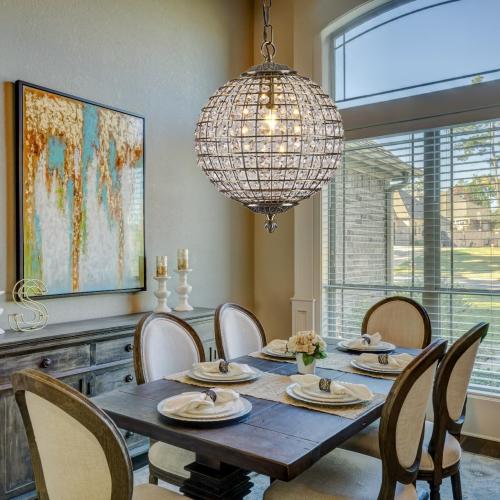 Macarena Gold Vintage Crystal Globe Chandelier 12 Round Antique Bronze Retro Pendant Hanging Light Fixture for Dining Room Kitchen Island Bedroom Hallway Entryway Foyer Bathroom Closet