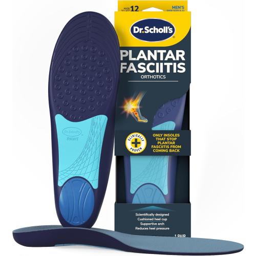 Dr. Scholl’s Plantar Fasciitis Pain Relief Orthotic Insoles, Immediately Relieves Pain: Heel, Spurs, Arch Support, Distributes Foot Pressure, 1 Pair