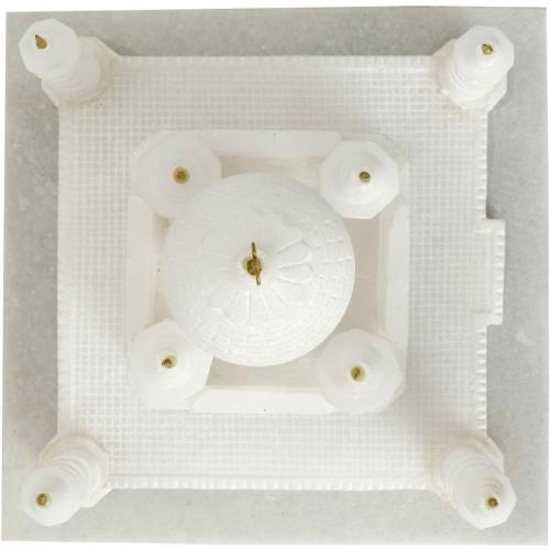 CARRY ME Handmade Taj Mahal Replica 6-Inch – Natural Marble Showpiece from Agra | Indian Souvenir Model | Miniature Marble Taj Mahal for Home Decor, Tabletop, Diwali or Wedding Return Gift