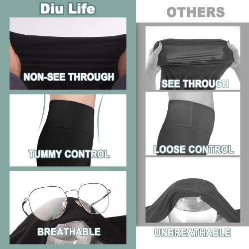 Size XL Diu Life 5 Pack High Waist Biker Shorts for Women - Buttery Soft 8 Womens Shorts for Workout, Yoga, Athletic