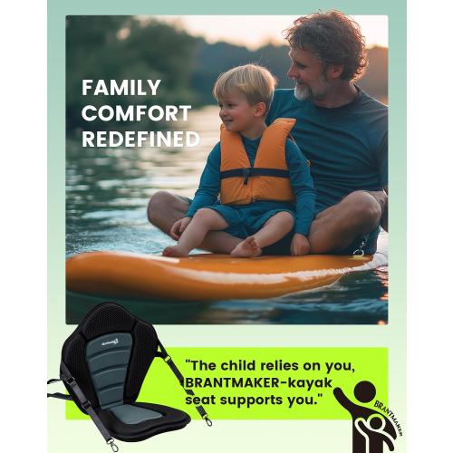 Kayak Seats with Back Support, Paddle Board Seat, Universal Thicken Cushion for Inflatable Paddleboard, Sup, Canoe, Ocean Kayak