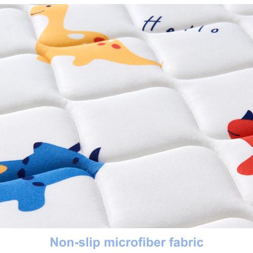 2-Pack Premium Foam Bed Bumpers for Toddler, Non-Slip Bed Rails for Toddlers for Twin, Queen, King Beds, Machine Washable Bumpers Cover for Easy Care（Size: 52 x 7 x 5）