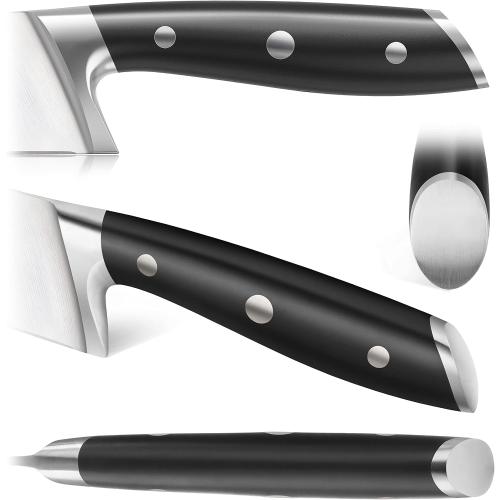 Cangshan Alps Series 1026672 German Steel Forged 12-Piece Knife Block Set, Acacia (Black)
