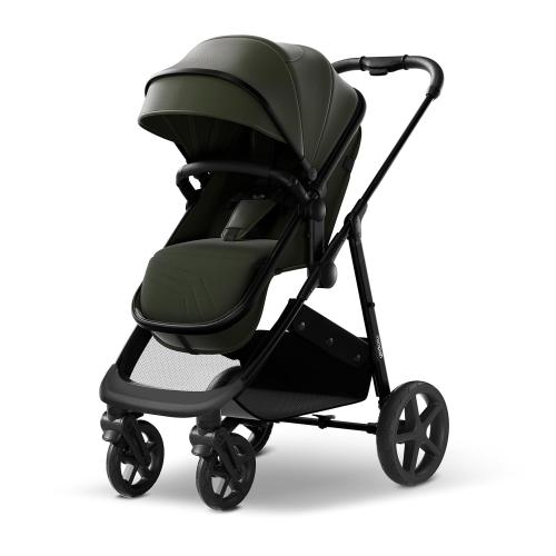 Mompush Wiz 2 in 1 Baby Stroller with Infant Pramette Mode, One Hand Fold Convertible Newborn to Toddler Stroller with Reversible Seat and Large UPF 50  Canopy