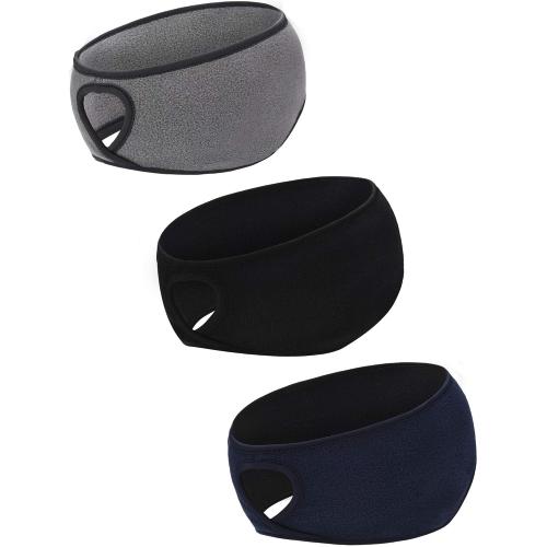 Blulu 3 Pieces Womens Ponytail Headband Winte Running Headband for Women Ear Warmers Muffs Ear Covers for Outdoor Skiing Running Cycling Cold Weather(Color set 2)