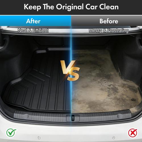 All Weather Cargo Liner Compatible with 2003 2004 2005 2006 2007 2008 2009 Toyota 4Runner,TPE Car Trunk Mat Waterproof Easy to Clean Accessories