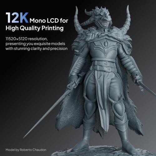 ELEGOO Saturn 4 Ultra 12K Resin 3D Printer | Smart Automatic Leveling, 10-Inch 12K Monochrome LCD, 150mm/h Faster Printing Speed, 8.62 × 4.84 × 8.66 Inch Print Size