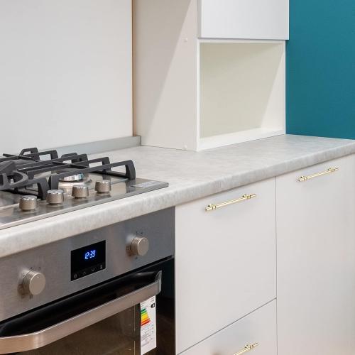 10 Pack Kitchen Cabinet Handles Brushed Gold Cabinet Pulls 5 Inch Gold Drawer Pulls for Dresser Bathroom Modern Kitchen Hardware for Closet and Cupboard, Zinc Alloy Base