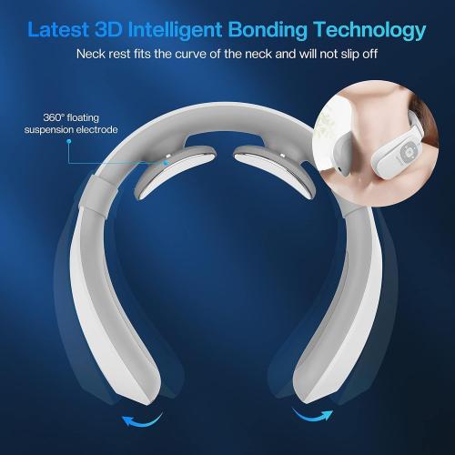 COMFIER Cordless Neck Massager for Pain Relief Deep Tissue, Vibration Travel Massager,Portable Neck Massager for Office