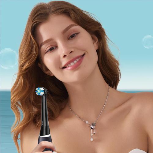 12 PCS iO Replacement Heads Compatible with Oral B iO 2/3/4/5/6/7/8/9/10 Series Electric Toothbrush,IO Toothbrush Heads Compatible with Oral B iO,Medium-Hard bristles Care for Your Teeth