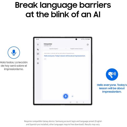 SAMSUNG Galaxy Buds 3 Pro AI True Wireless Bluetooth Earbuds, Noise Cancelling, Sound Optimization, Real-Time Interpreter, Redesigned Comfort Fit, White [US Version, Amazon Exclusive 2Yr Warranty]