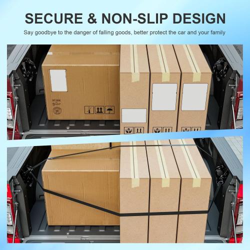 SZYANG 2PCS Retractable Ratchet Straps Compatible with 2015-2026 Ford F150