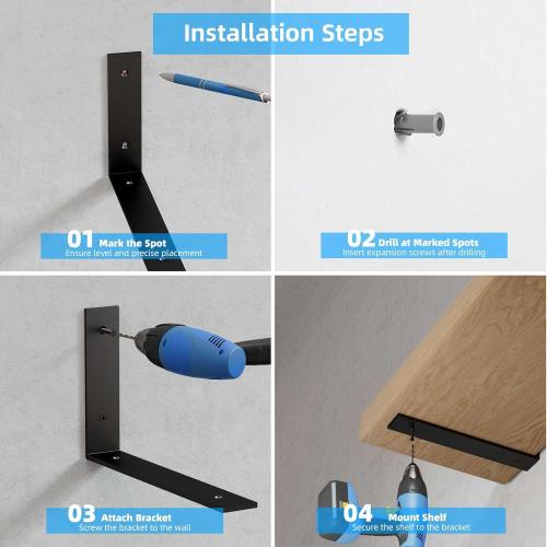 6-Pack Heavy Duty Floating Shelves