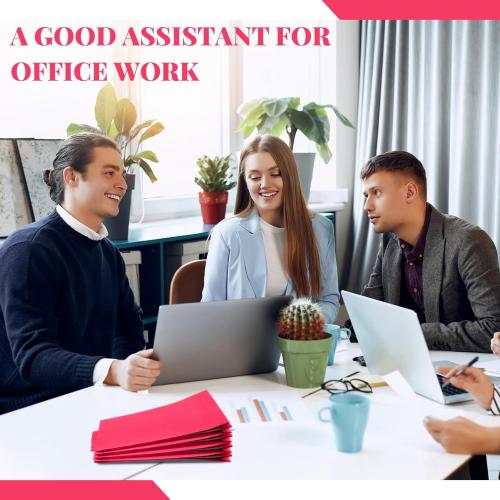 Skyygemm 12 Pcs Classification Folders Letter Size Bulk - 2 Dividers Pressboard File Folder with 3. 5 Inch Expansion, 2 Prongs Fastener, Heavy Duty Office File Organizer for Teacher Medical (Hot Pink)