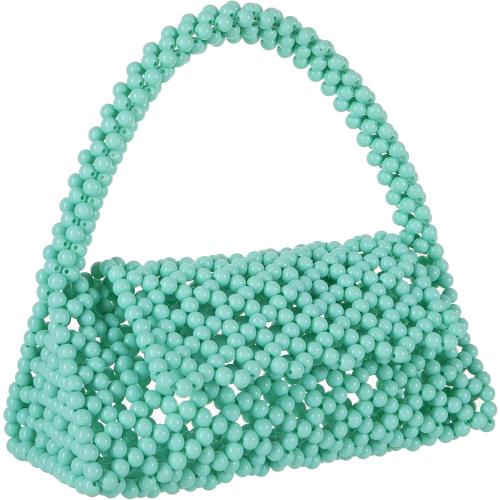 YUSHINY Candy Color Acrylic Beaded Hollow Handbag Evening Clutch Triangle Bags for Wedding Party