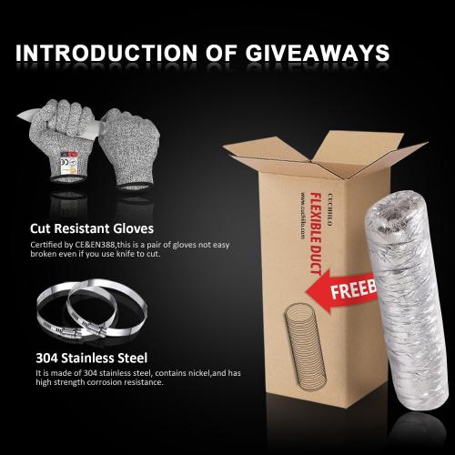 4 Inch Insulated Flexible Duct,HVAC Insulation Duct,25 Feet Insulated Duct, 4 in Insulated Duct Hose, R4.2 Air Flexible Duct Aluminum Hose 4''25' Long,for HVAC Flex Ductowrk