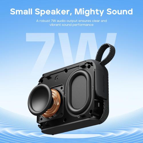 Tribit PocketGo Portable Bluetooth Speaker, 7W, IP68 Waterproof, 20H, Green