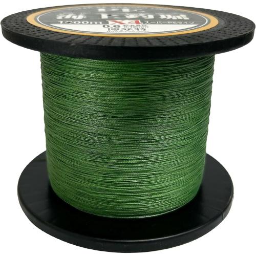 Braided Fishing Line 4 Strand Abrasion Resistant Braided Line 10LB to 90 LB Test for Salt-Water, 547/1094Yards, Cost-Effective, Zero Stretch, Smaller Diameter for Extra Visibility, Variety Colors