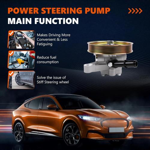 21-5441 Power Steering Pump with Pulley Fits for 2004 2005 2006 2007 2008 TL 3.2L, for 2005-2008 Pilot 3.5L, OE-Quality Power Assist Pump, Replace OE 56110PVJA01