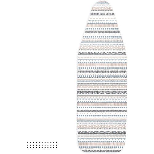 Encasa XO Ironing Board Cover and Pad 49x18 - Thick 3mm Felt Padding, Drawstring Tightening & Lock, Easy Fit, Scorch & Stain Resistant, Fits Wide Ironing Board - Aztec