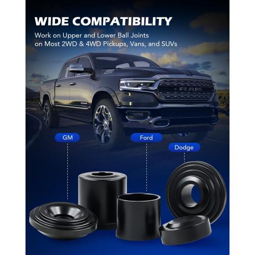 Blue Orion Motor Tech 21PCS Master Ball Joint Press, Upper and Lower Ball Joint Removal Tool, Automotive Ball Joint Press Kit