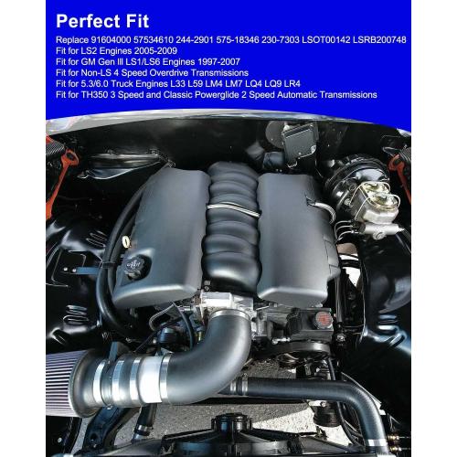 LS Flexplates Adapter Kit Replace 91604000 57534610 244-2901 Fit for GM Gen lll LS1 LS6 LS2 5.3 6.0 Engines TH350 200-4R 4L60 Automatic Transmissions, with Bolts & Spacer