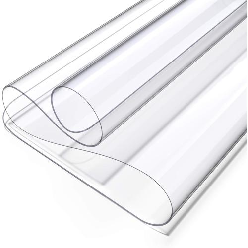 Oterri Clear Writing Desk Pad, 36’’x60” Heat Resistant Waterproof PVC Round Edge Durable Desk Protect Mat, Anti-Static Writing Mat Table Protector