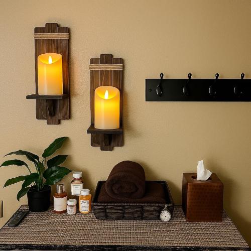 Lezonic Rechargeable Flickering Flameless Candles Battery Operated with Remote and Timer, Pack of 2(D 3'' X H 4''5''6'') Long Lasting Ivory White Real Wax LED USB Pillar Candles