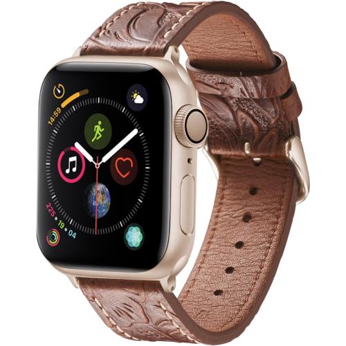 Leather Watch Bands Compatible with Apple Watch 38/40/41mm 42/44/45/49mm Women Genuine Leather Classic Vintage Replacement Strap for Men iWatch Series Ultra/8/7/SE/6/5/4/3/2/1