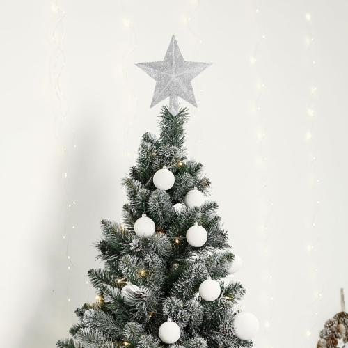 PRETYZOOM Christmas Tree Star Topper Holiday Decor Friendly Premium Plastic Star Ornament for Festive Xmas Party and Home Decoration
