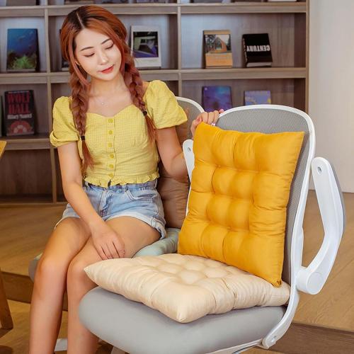 Seat Pads for Dining Chairs, Garden Chair Cushions with Ties, Soft Washable Square/Round Seat Cushions for Kitchen, Office, Outdoor, Patio, Classroom & Indoor Use set of 2