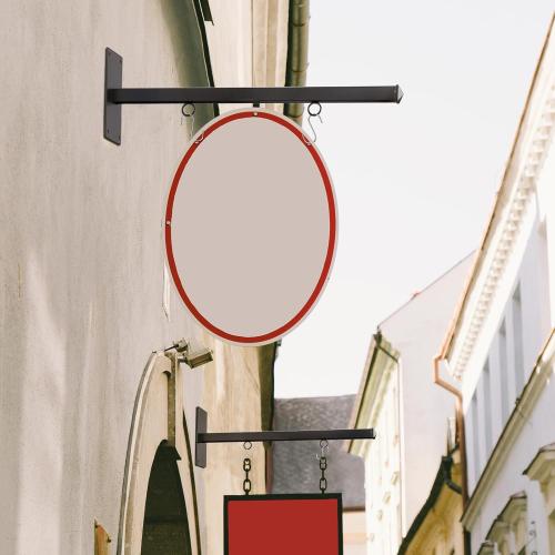 Stylish Clean Simple Design Hanging Sign Bracket Mounting Arms Sign Hanger for Home Office Classroom